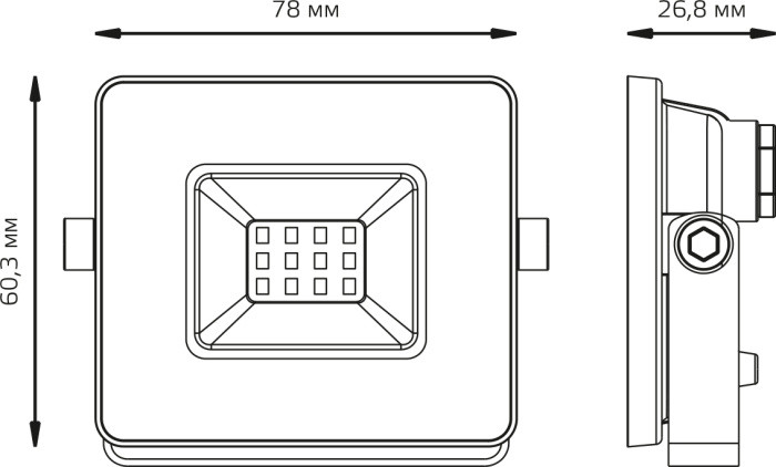 Прожектор уличный Elementary 613100210 Gauss