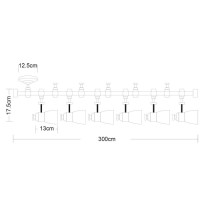Трековая система в сборе Rail Kits A3058PL-6BK Arte Lamp Трековая система в сборе Rail Kits A3058PL-6BK Arte Lamp