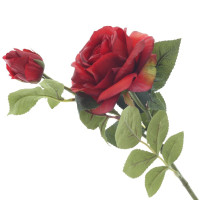 Цветок искусственный "Роза"  (Real Touch), L16 W12 H64 см