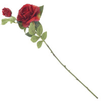 Цветок искусственный "Роза"  (Real Touch), L16 W12 H64 см