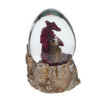 Фигурка декоративная в стекл.шаре "Дракон", D 7 см, L7,5 W7 H11 см, 2в.