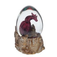 Фигурка декоративная в стекл.шаре "Дракон", D 7 см, L7,5 W7 H11 см, 2в.