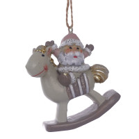 Фигурка декоративная подвесная "Ангел/Дед Мороз", L6 W2,5 H6,5 см, 4в.