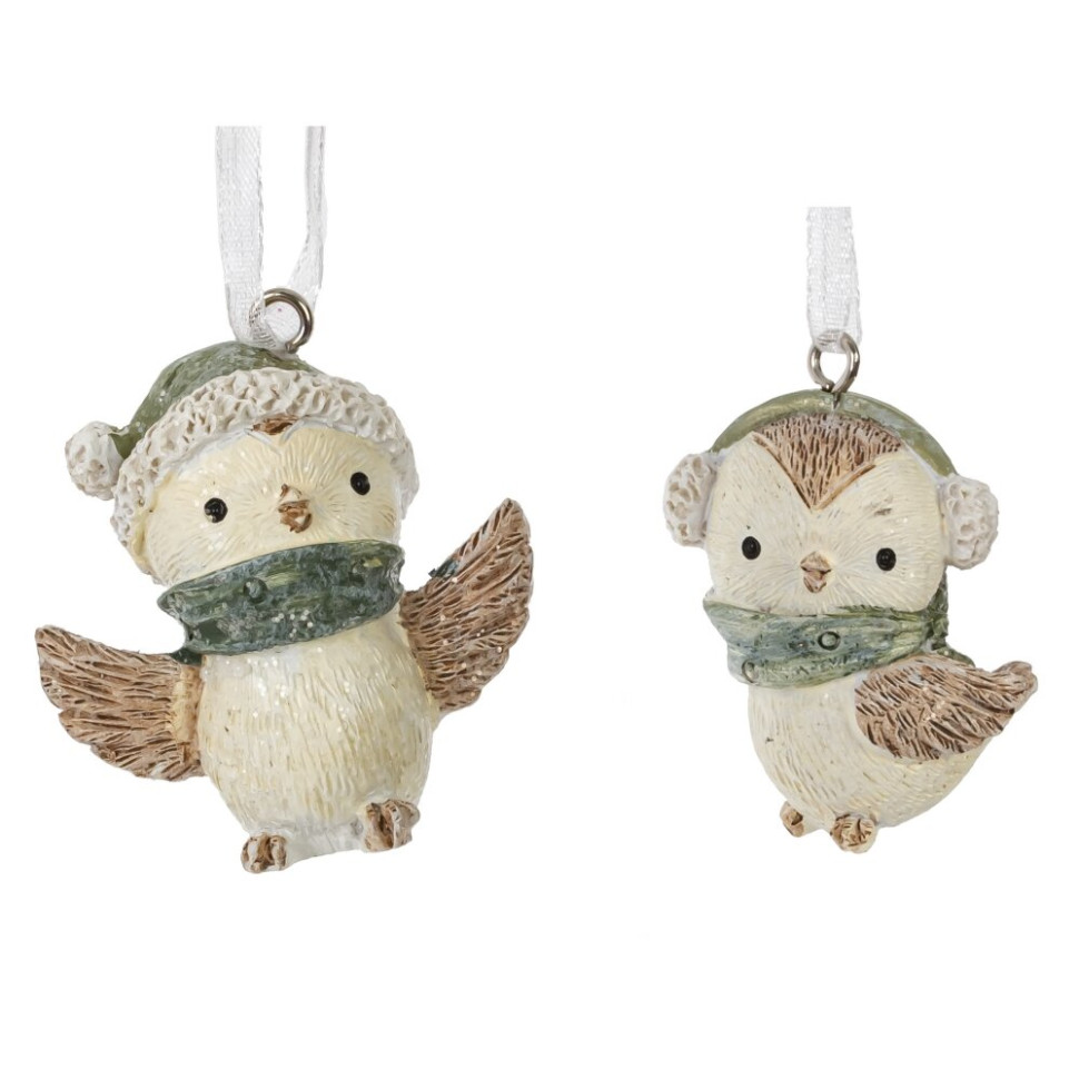 Изделие декоративное подвесное "Птичка", L4,5 W3 H4 см, 2в.