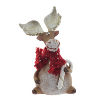 Фигурка декоративная "Олень", L6,5 W5,5 H19,5 см, 2в.