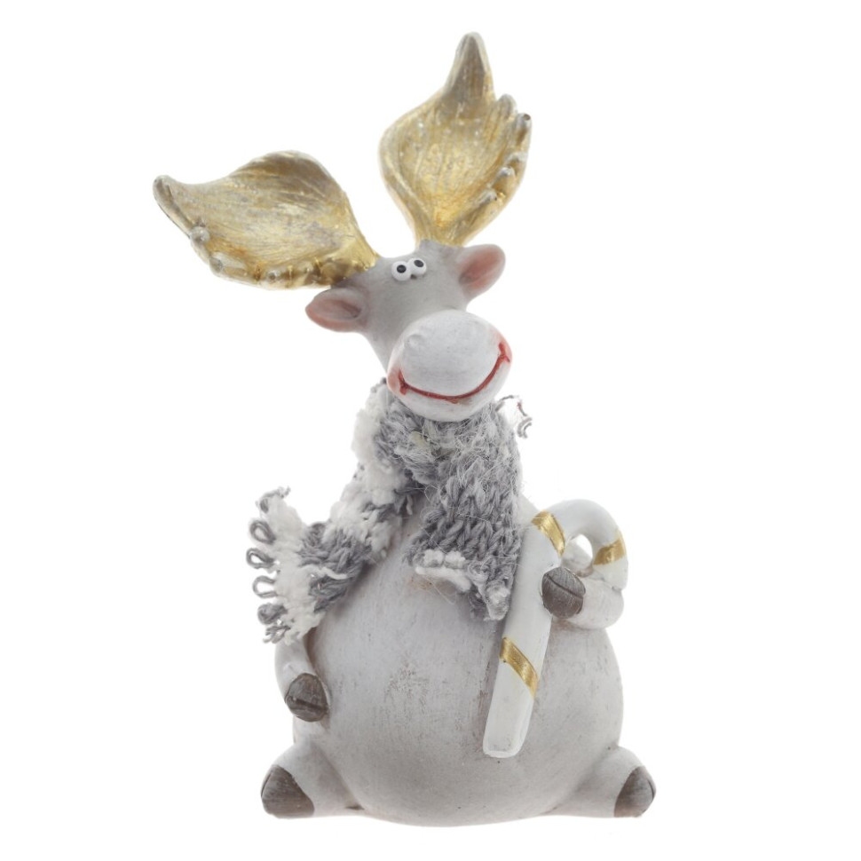 Фигурка декоративная "Олень", L6,5 W5,5 H19,5 см, 2в.