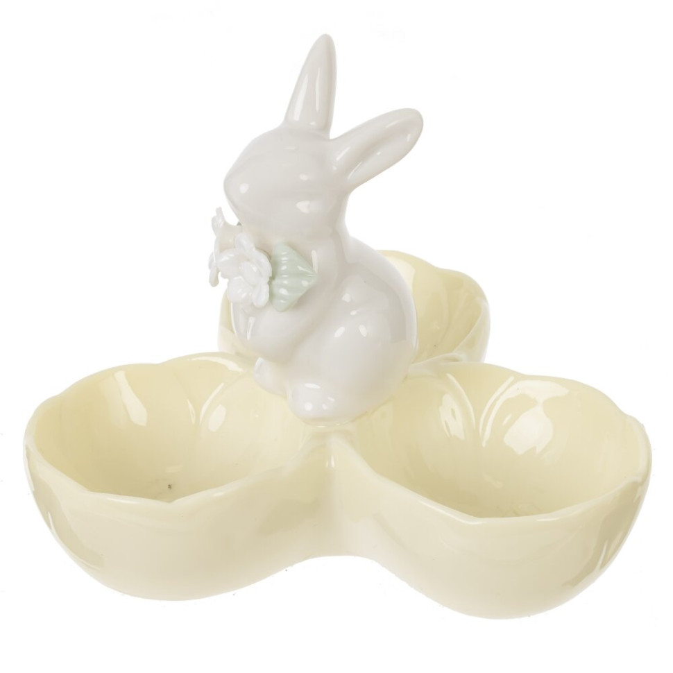 Подставка для 3-х яиц "Заяц", L10,5 W10,5 H9,5 см
