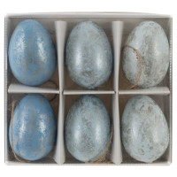 Набор из 6-ти изделий декоративных подвесных "Яйцо" (4*6,5), L14 W12,5 H4,5 см