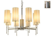 Абажур 7320 Абажур для 7328/C серый с серебристой каймой Newport