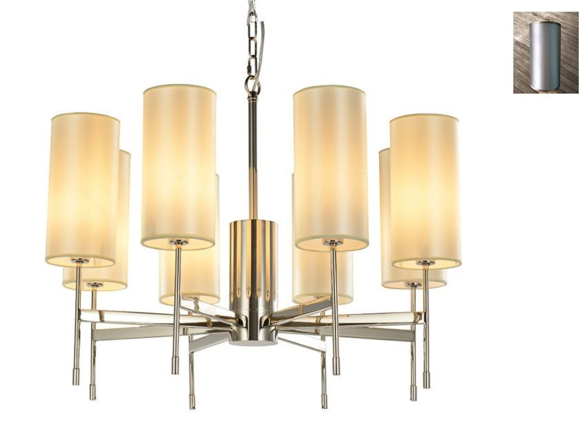 Абажур 7320 Абажур для 7328/C серый с серебристой каймой Newport