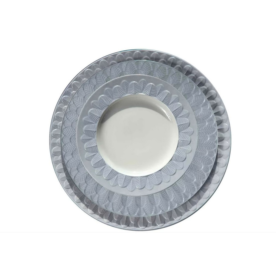 Тарелка суповая 21см."Peacock" venice grey