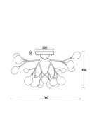 Потолочная люстра Freya Florencia FR5049CL-27W2 Потолочная люстра Freya Florencia FR5049CL-27W2