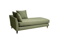Диван-кушетка Sorrento правый велюровый оливковый