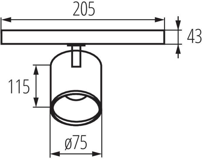 Трековый светильник ACORD 33130 Kanlux
