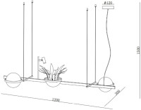 Подвесной светильник 10228 10228P/S black DeLight Collection