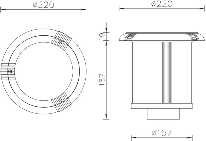 Встраиваемый светильник уличный ВСТРАИВАЕМЫЕ СВЕТИЛЬНИКИ 12612 Bl Oasis Light