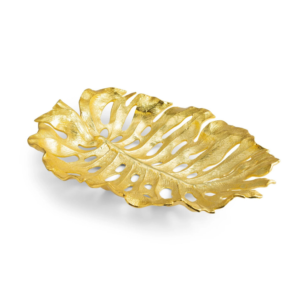 Блюдо Michael Aram "Leaves Monstera", 57 см