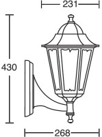 Настенный фонарь уличный PETERSBURG M 79801M/04 Bl Oasis Light