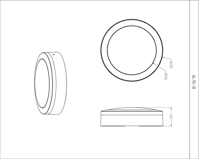 Потолочный светильник уличный Barcelona DL20451WNC12B R Donolux