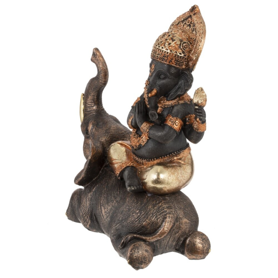 Фигурка декоративная "Ганеша на слоне", L21 W10 H25 см