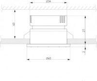 Точечный светильник Kary 25025/LED 3W 4200K WH/BK белый/черный Elektrostandard