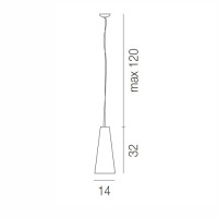 Подвесной светильник Cheope SP CHEOPE P SP CR/SP Vistosi