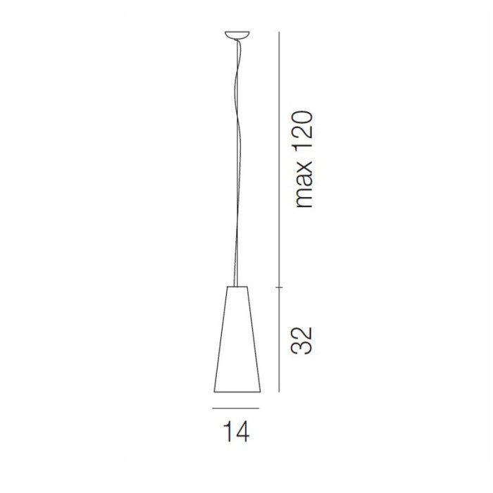Подвесной светильник Cheope SP CHEOPE P SP CR/SP Vistosi