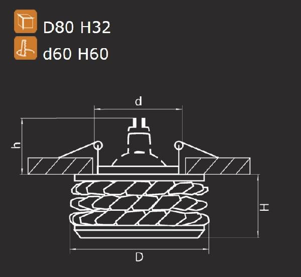 Точечный светильник ONORA 031802 Lightstar