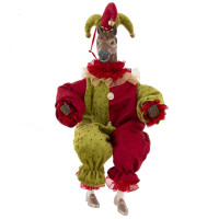 Игрушка набивная подвес "Лошадь-клоун", L16 W10 H36 см (полка 23 см.)