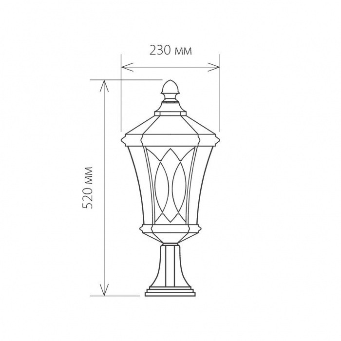 Наземный фонарь Virgo GLXT-1450S Elektrostandard