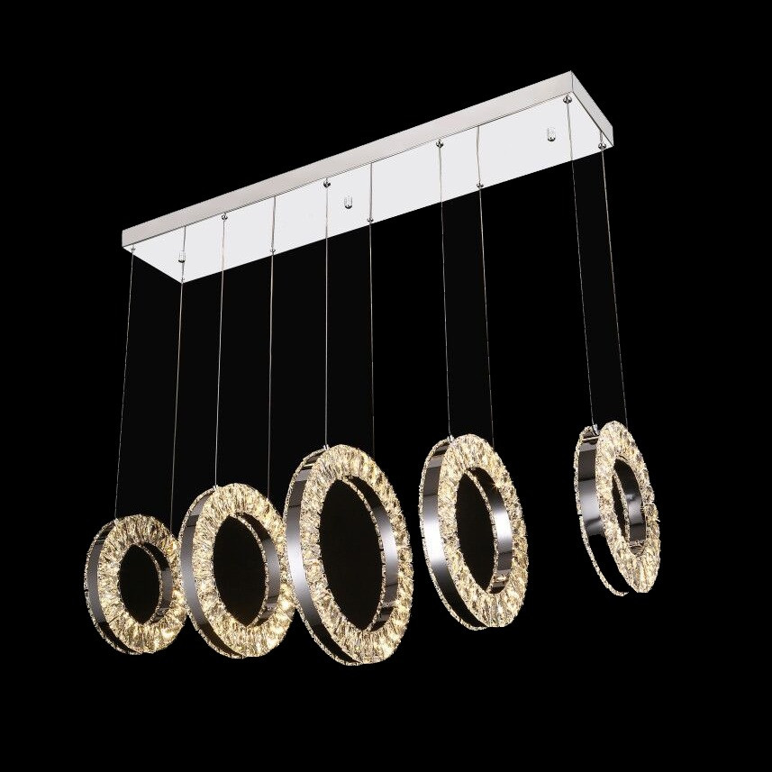 Подвесной светильник Crystal ice 4460-5 72W CR iLedex