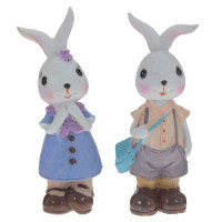 Фигурка декоративная "Заяц", L5 W6 H16 см, 2в.