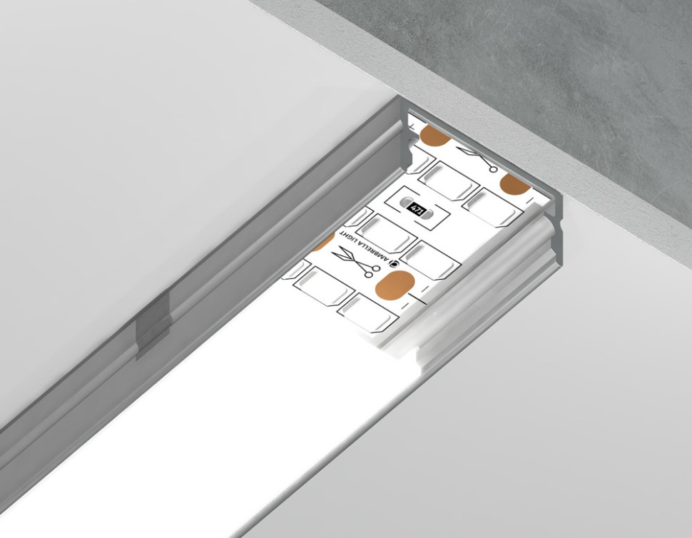 Профиль для светодиодной ленты Illumination GP2001AL Ambrella