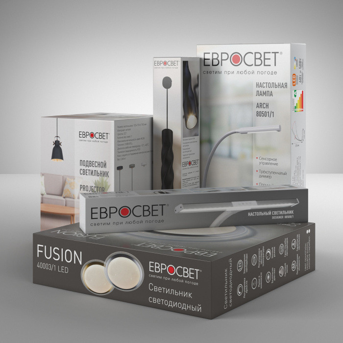 Офисная настольная лампа Slink 80426/1 черный / серебро Eurosvet