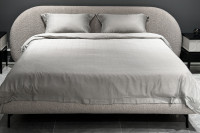 Кровать Sicilia двуспальная букле бежевая