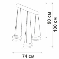 Подвесной светильник V3047-0/3S Vitaluce