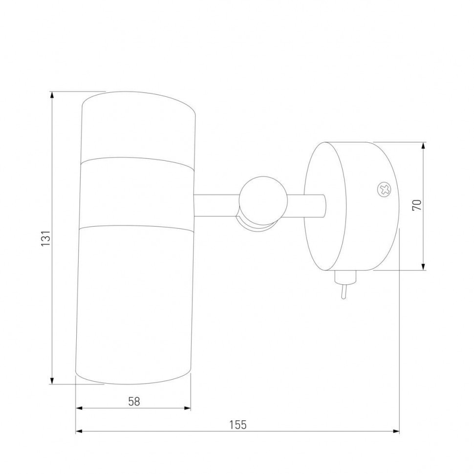 Спот Eurosvet Viero 20096/1 черный/золото