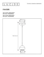 Подвесной светильник Lucide Favori 09434/01/30 Подвесной светильник Lucide Favori 09434/01/30