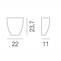 Настенный светильник Dafne AP DAFNE BL Vistosi