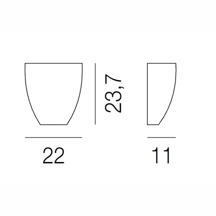 Настенный светильник Dafne AP DAFNE BL Vistosi