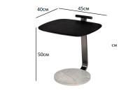 Столик журнальный приставной серый