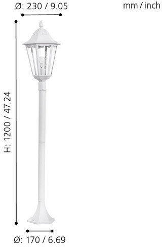 Наземный фонарь Navedo 93452 Eglo