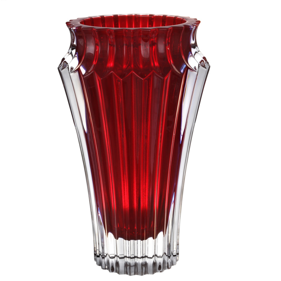 Ваза для цветов 25см."Crown Jewel" красная