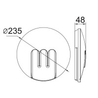 Настенный светильник уличный  W1871 S Oasis Light