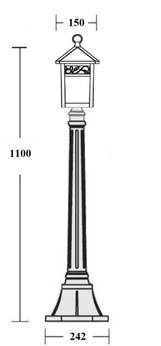 Наземный фонарь KRAKOV 2 87307 Gb Oasis Light