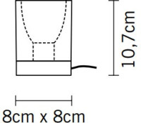 Интерьерная настольная лампа Cubetto D28B0100 Fabbian