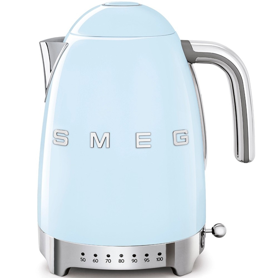 Чайник электрич. с регулируемой темп-ой 1,7л.2400Вт."Smeg" пастельно голубой