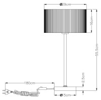 Настольная лампа Arte Lamp Mallorca A1021LT-1SS Настольная лампа Arte Lamp Mallorca A1021LT-1SS