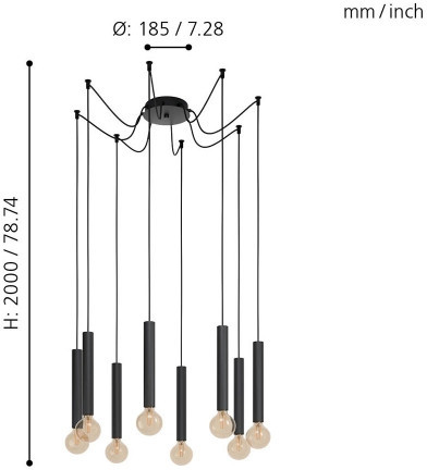 Подвесной светильник Cortenova 98083 Eglo
