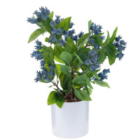 Цветочная композиция "Голубика", L21 W19 H34 см